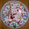 Christmas Teddy Bear Diaper Wreath